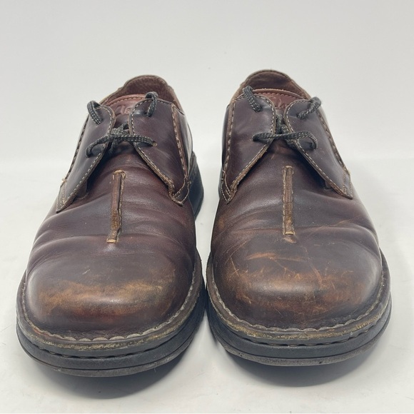 Clarks Active Air Shoes Mens 10.5 M Brown Leather Bicycle Toe Casual Comfort main image 5